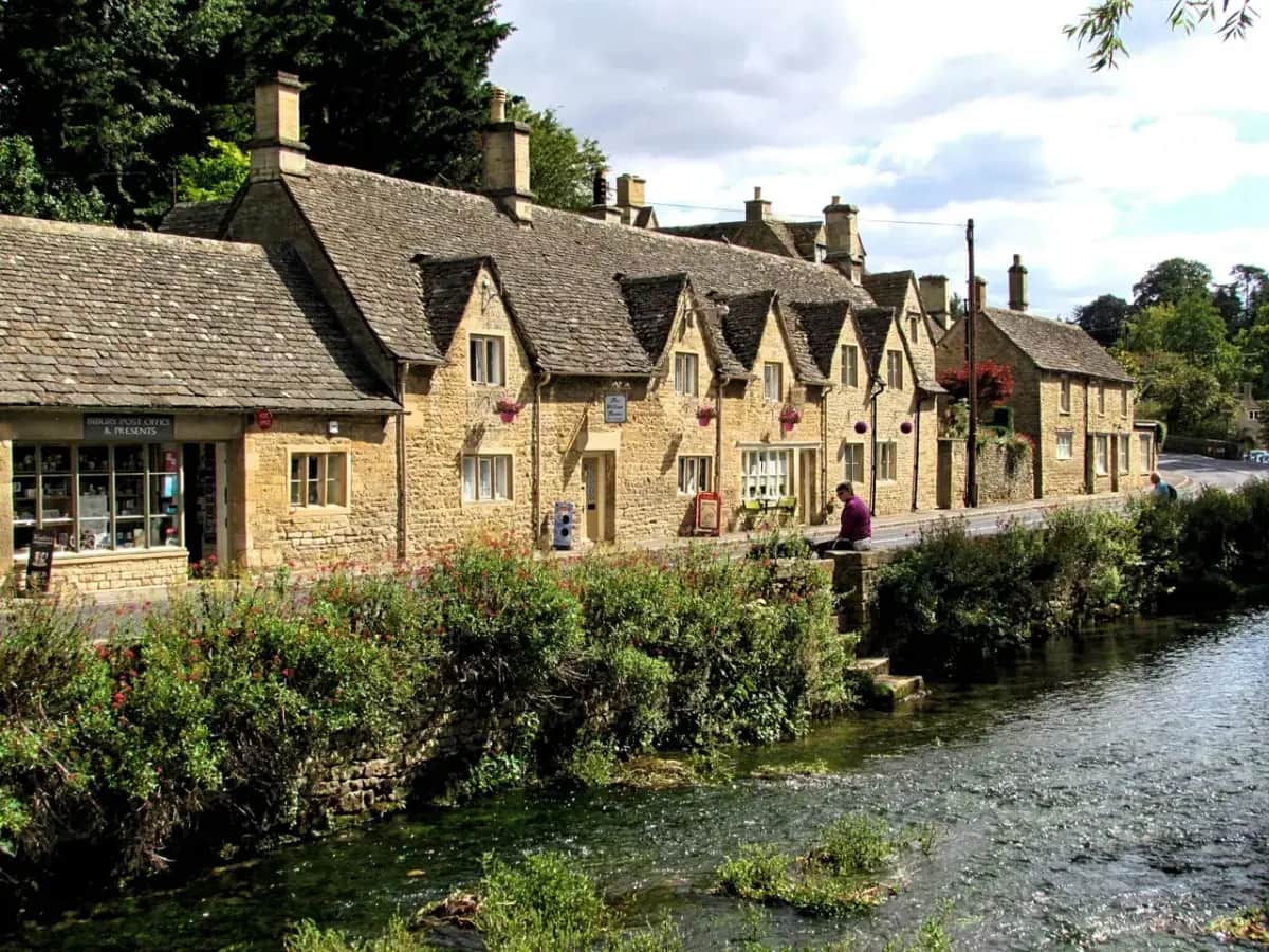Cotswold village along the trail
