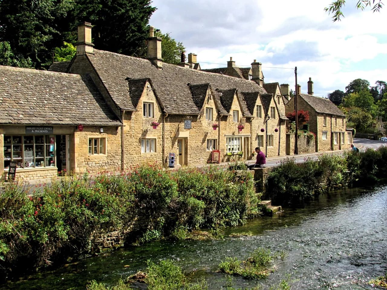 Cotswold village along the trail