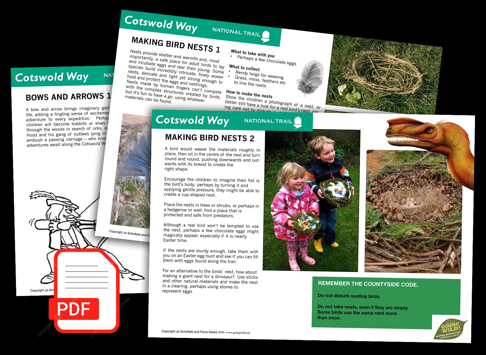 Young Cotswold Explorers activity sheets for families and schools